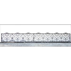 Decorative Railing, Forged In The Mid-20th Century In The 18th-century Style.