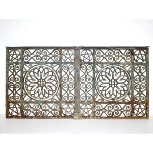 Pair Of Wrought Iron Gates Dating From The First Quarter Of The 19th Century
