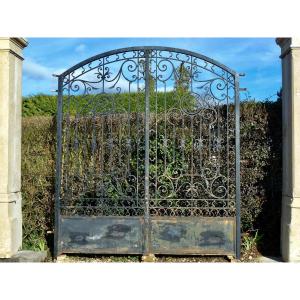 Elegant Napoleon III Wrought-iron Gate In Perfect Condition