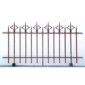 Wrought-iron Fence From The Art Nouveau Period - 20th C. - W 2322 Cm H 100 Cm