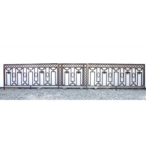 Louis XVI Wrought-iron And Bronze Terrace Railing - 19th C.
