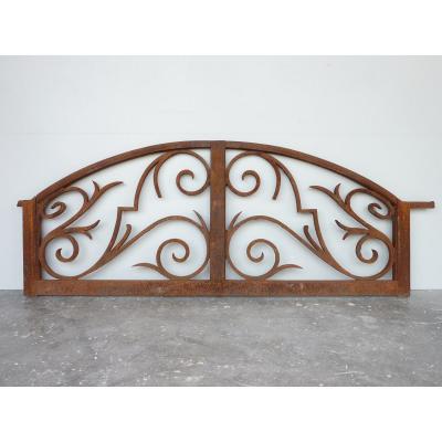 Wrought Iron Gate Pediment