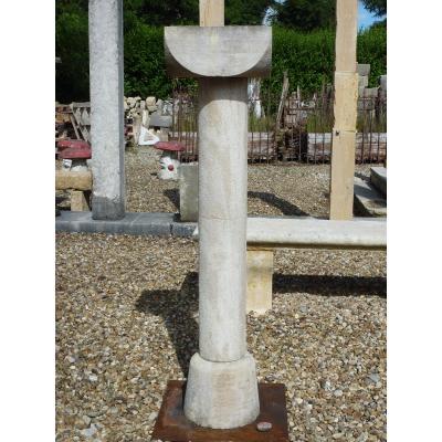 Burgundy Stone Column