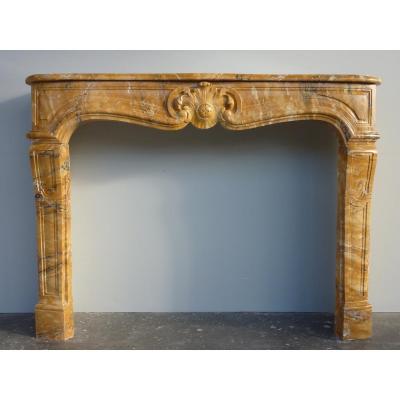 Fireplace In Yellow Maber Of Siena Louis XV