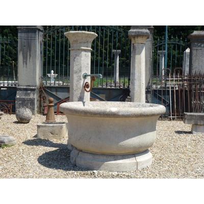 Stone Fountain From The Castle Of Sermezy