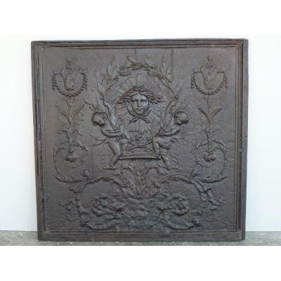 Chimney Plate With The Sun King