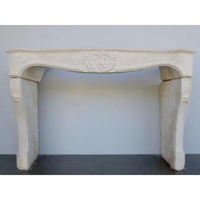 Louis XV Fireplace In Lucenay Stone
