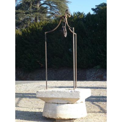 Stone Well And Its Ironwork From The Poitevin Country