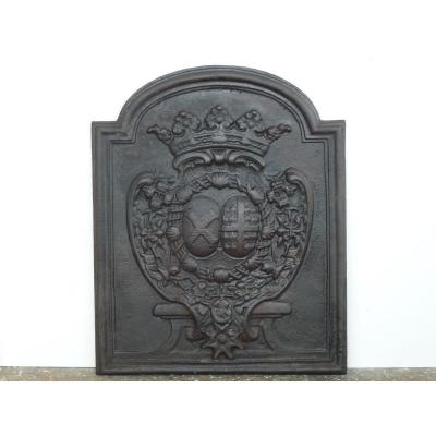 Fireback With The Arms Of Charles François De Broglie And Louise Augustine De Montmorency