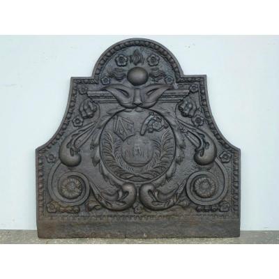 Fireback With The Coat Of Arms Of The Abbey Of The Three Fountains