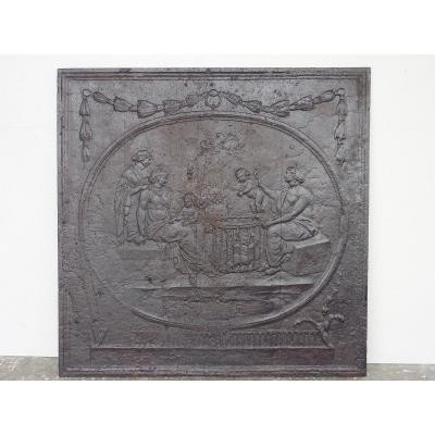 Fireplace Plate The Annunciation To The Virgin Mary (94x96 Cm)