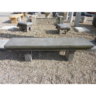 Double-sided Lava Stone Bench