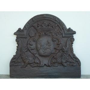 Fireback With The Arms Of Abbot Louis-antoine De Boursault De Viantais (92x84cm)