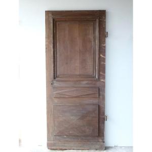 Entrance Door In Walnut (to Be Stripped) From The Directoire Period