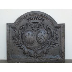 Fireback With The Arms Of The Alliance By Jules Hardouin-mansart (94x83 Cm)