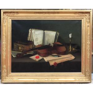 Georges Marculescu (1870-1950) - Still Life With Violin