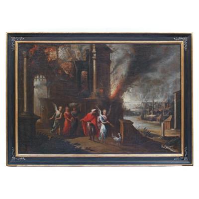 Italian School Seventeenth Century Close To Monsu Desiderio