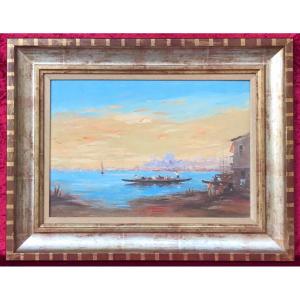 R. Lezeau - View Of Istanbul With Characters