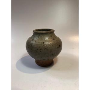 Edouard Chapallaz Stoneware Vase Signed Switzerland