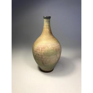 Fernand Lacaf Vase Signed Ceramic 1950 25 Cm