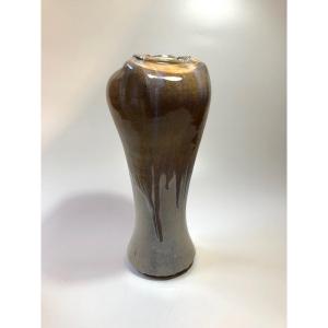 Jean Jacquinot Large Stoneware Vase La Borne Ceramic