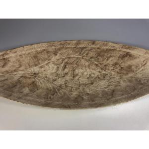 Jean-pierre Viot Large Fish Dish Signed Ceramic 1950
