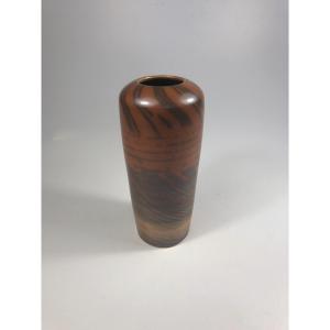 Mathieu Casseau Beautiful Signed Vase Ceramic Terra Sigillata 20 Cm
