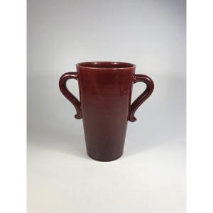 André Baud Large Vase Signed Ceramic Vallauris 1950
