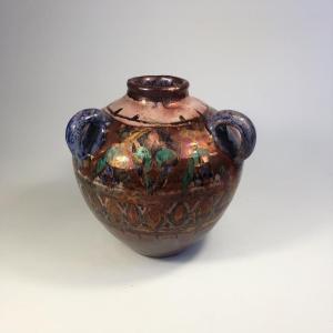 Henri Clay Vase Signed Tunisia Nabeul Orientalism