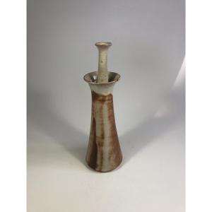 Rare Signed Ceramic Vase By Yves Suzanne