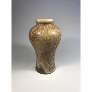 Alexis Boissonnet Art Nouveau Stoneware Ceramic Art Deco Vase, Drôme