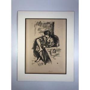 Pierre Bonnard "the Seated Toilette" Signed And Numbered Engraving, 1925