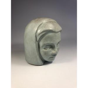 La Grange Aux Potiers Sculpture Signed Valence Art Deco Ceramics