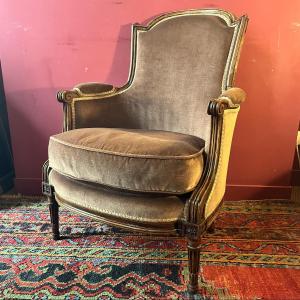 Large Bergère Stamped G. Jacob, Louis XVI Period