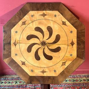 Inlaid Side Table, Early 19th Century
