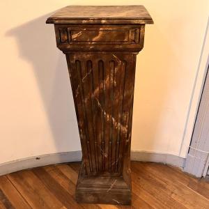 Important Louis XVI Trompe l'Oeil Pedestal Table