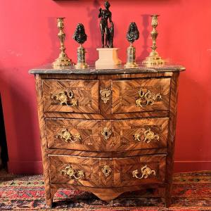 Small Arched Chest Of Drawers, Régence Period