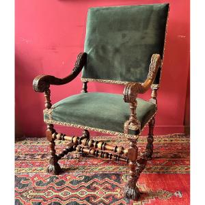 Louis XIV Period Carved Armchair