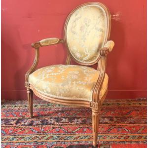 Stamped C. Séné, Louis XVI Period Armchair
