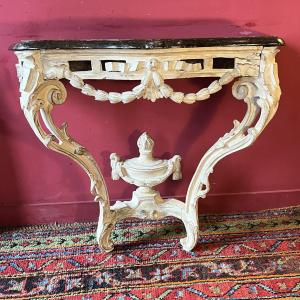 Carved And Lacquered Console, Late Louis XV Period