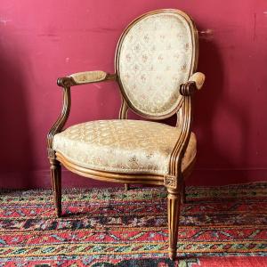 Stamped C. Séné, Louis XVI Period Armchair