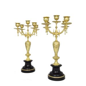 Candlestick Neo-classical "astrological Signs" XIXème