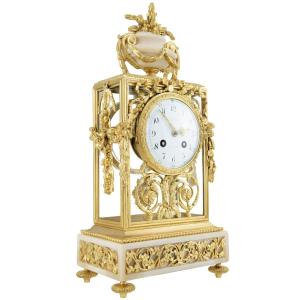  Clock Napoléon III Glass Cage Watchmaker: Marti 1889