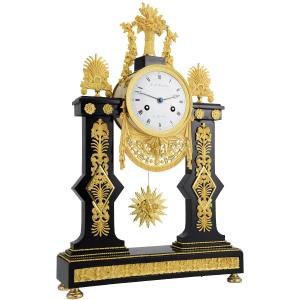 Clock Portico Empire Watchmaker : Rosselet 1815