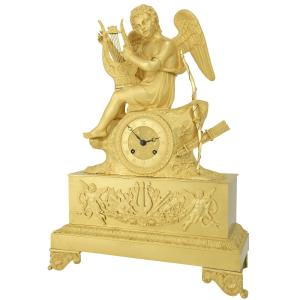 Clock Allegorical To The Musical Putto Representing Love