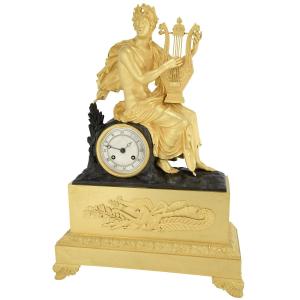 Clock Mythologique "apollo And The Serpent" Watchmaker: Pons