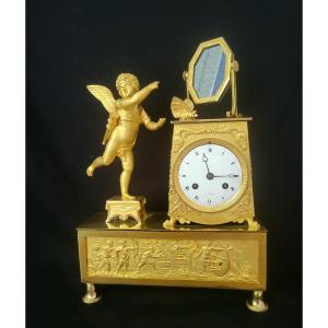 Gilt Bronze Pendulum Venus And Love Empire Period