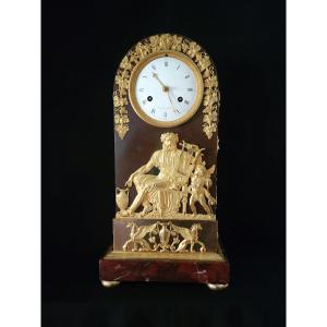 Terminal Clock Representative Anacreon Attributed To C. Galle Empire Period