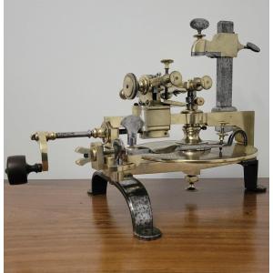 Large Watchmaker Gear Cutting Machine From 19th Century