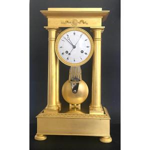 Regulator Pendulum Clock " échappement à Chevilles ), Circa 1815 By Destigny